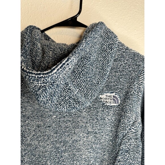 The North Face Women’s M Blue Sherpa Fleece Hoodie Pullover Soft Warm - Picture 10 of 12